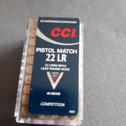 22 LR CCI PISTOL MATCH COMPETITION