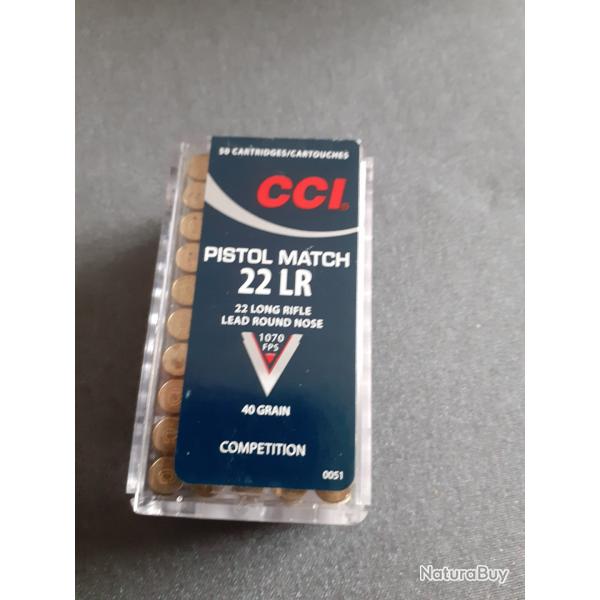 22 LR CCI PISTOL MATCH COMPETITION
