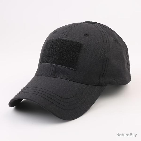 Casquette Baseball Camouflage Black Unisexe Sport Outdoor Polyester