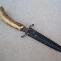 dagger knife  poignard  dague  Couteau de  botte allemand  tranch&eacute;e 14  / 18  1ww poilu x