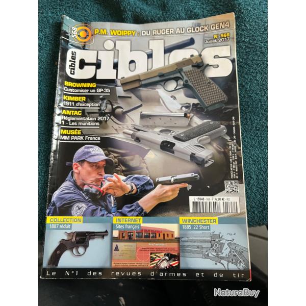 revue tir CIBLES no 568 de 2017 Browning, Kimber, Winchester 1885