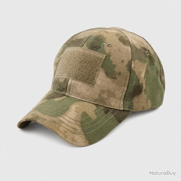 Casquette Baseball Camouflage Vert Ruines Unisexe Outdoor Polyester