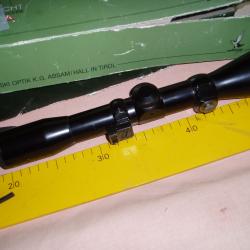 LUNETTE de MARQUE" TASCO   "INDICATION :4 X 44 .Voir DESCRIPTIF & PHOTOS. avec fixations SPECIALES .