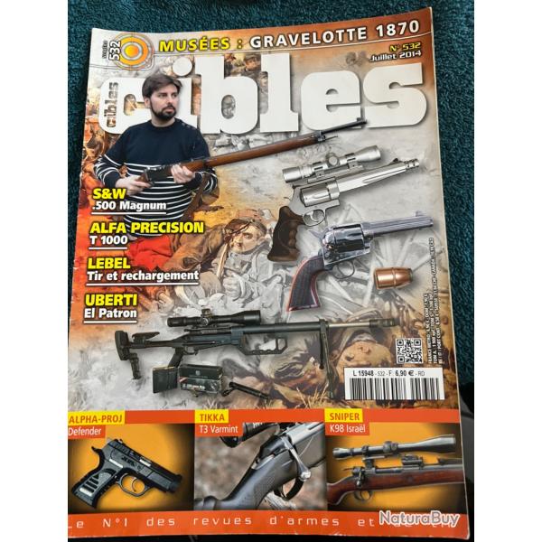 revue tir CIBLES no 532 de 2014 Gravelotte 1870, SW .500 Magnum...