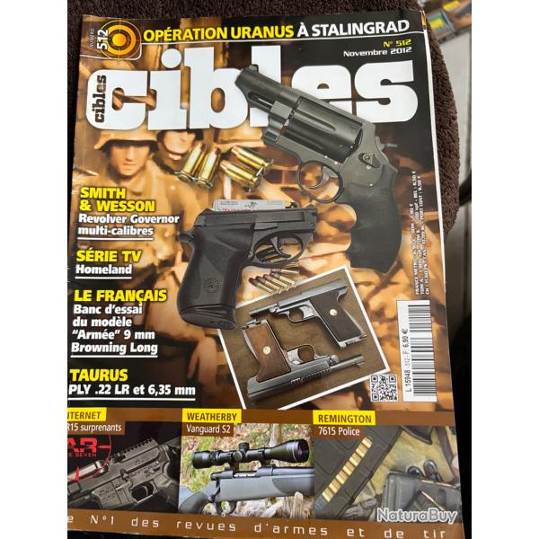revue tir CIBLES no 512 de 2012 Weatherby Vanguard, SW Governor, Operation Uranus Stalingrad...