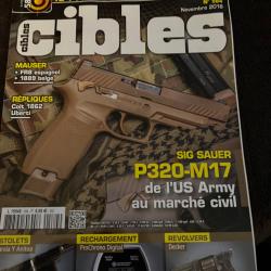 Revue tir CIBLES no 584 de 2018 Mauser FR8, Sig-Sauer P320-M17