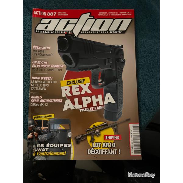 revue tir ACTION no 387 de 2019 IWA 2019 Colt 1911 Uberti Ruger Rex Alpha