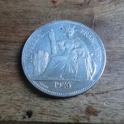 monnaie argent indochine fran&ccedil;aise piastre de commerce 1926