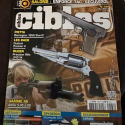 Revue tir CIBLES no 566 de 2017 Pietta Remington 1858 Sheriff, Ruger Precision