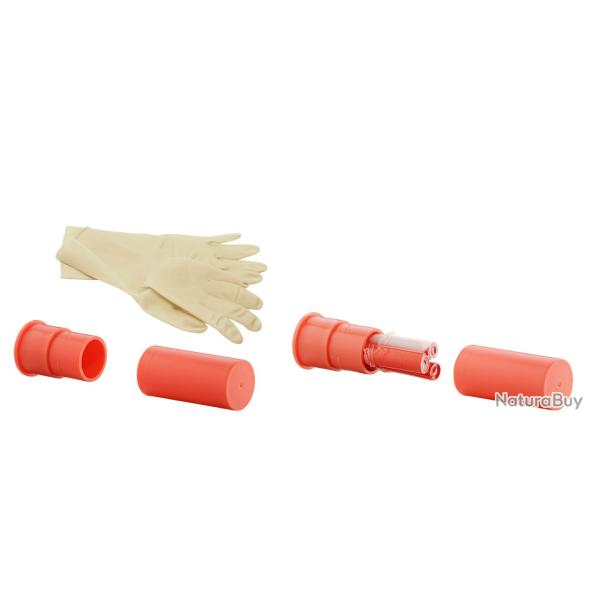 Cartouches factices � rubalise et gants latex - sachet de 2.