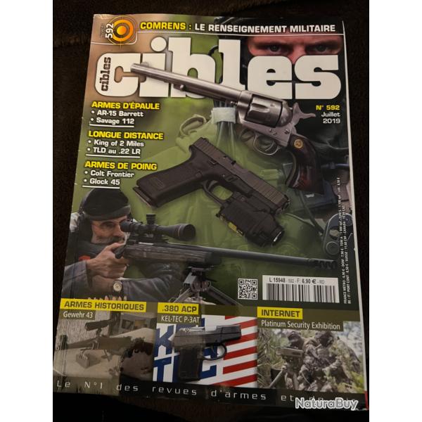 Revue tir CIBLES num�ro 592 de 2019 AR-15, Savage 112, Glock 45...