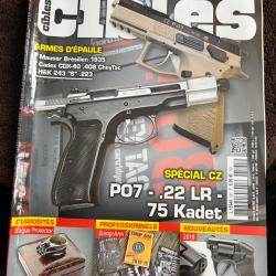 revue tir CIBLES num&eacute;ro 591 de 2019 CZ P07 22LR, CZ 75 Kadet...