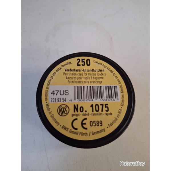 Boite de 250 amorces RWS 1075