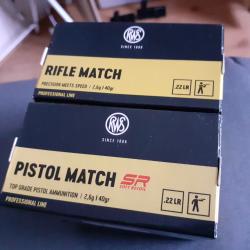 Munitions 22LR RWS pistol match