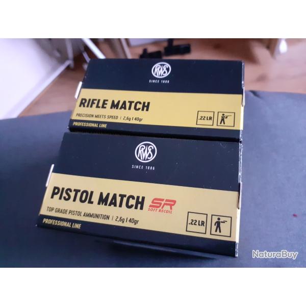 Munitions 22LR RWS pistol match