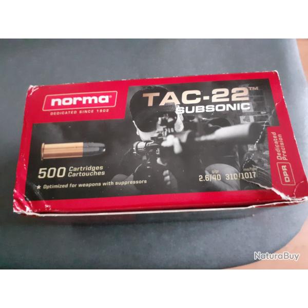 Munition 22LR Norma TAC22
