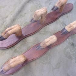 ratelier : porte-fusils pour 3  armes  53 cm