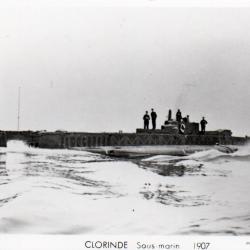 Carte postale sous-marin Clorinde 1907 -N&deg;1135