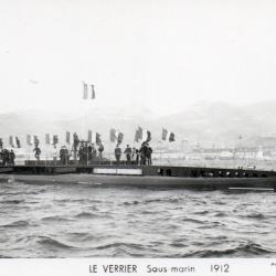 Carte Postale Sous-marin Le Verrier 1912 -N&deg;7195
