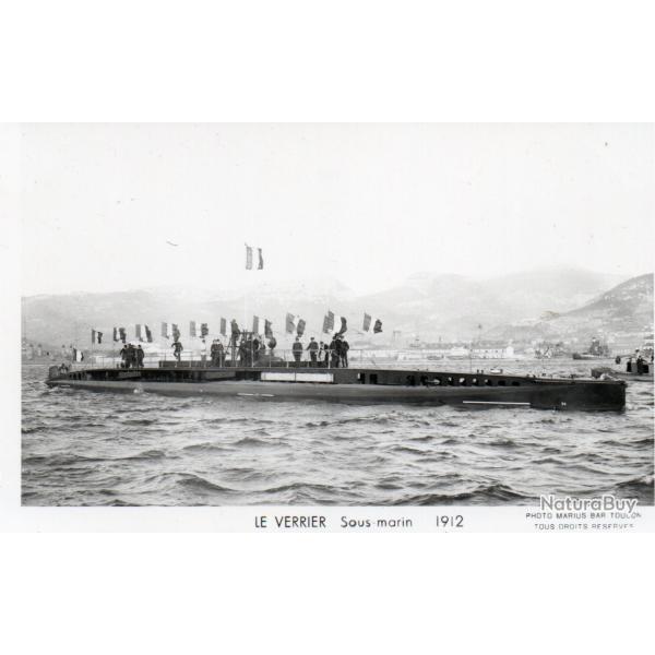 Carte Postale Sous-marin Le Verrier 1912 -N�7195