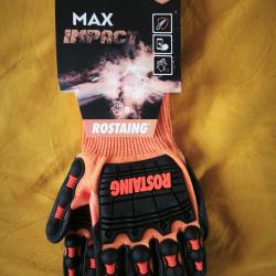 ROSTAING Max Impact  Gants techniques Anti-choc et Tactile - T8 - NEUF