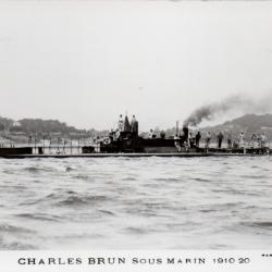 Carte Postale Sous Marin Charles Brun 1910 20 -N&deg;8148