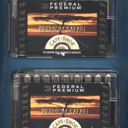 458 W Mag ..2 boites  FEDERAL PREMIUM SAFARI,Trophy Bonded Bear Claw (Modern) 500 gns ( 32,4 gram.)