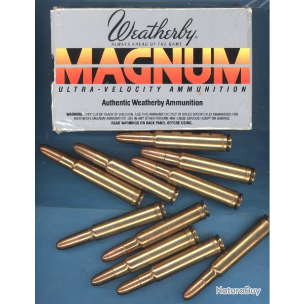 416 Wby Mag  ..10 cartouches blind�es WEATHERBY de 26 grammes ( 400 grains)