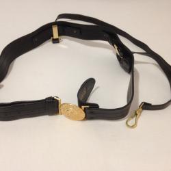 VANGUARD Authentique Ceinturon B&eacute;li&egrave;res Porte sabre &eacute;p&eacute;e de parade US Navy Officier USN