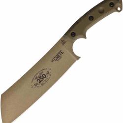 Couteau Bushcraft TOPS Knives Lil Chete 250th Lame Acier 1095HC Manche Micarta Etui USA TPLLCH250