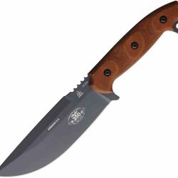 Couteau Survie Bushcraft TOPS Armado 6.5 250th Lame Acier 1095HC Manche Micarta USA Etui TPARM250