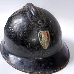 Casque Adrian M26 S&ucirc;ret&eacute; Nationale Police 1944 &agrave; 1966, mod&egrave;le 1926. Ww2 militaria