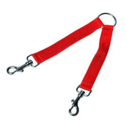 Accouple 2 chiens sangle orange Januel