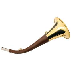 Corne de chasse pavillon gain&eacute;e 40cm Januel