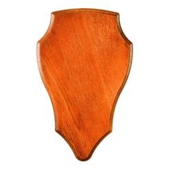Ecusson pour troph&eacute;e cerf ch&ecirc;ne dor&eacute; 42x28 Januel