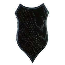 Ecusson pour troph&eacute;e chevreuil ch&ecirc;ne fonc&eacute; 21x13 Januel
