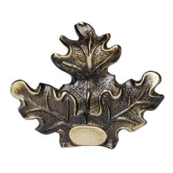 Feuille de ch&ecirc;ne m&eacute;tal pour troph&eacute;e grand mod&egrave;le &agrave; visser Januel