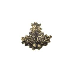 Feuille de ch&ecirc;ne m&eacute;tal pour troph&eacute;e petit mod&egrave;le &agrave; visser Januel