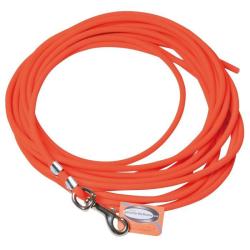 Longe pour chien Biothane orange 10m Januel