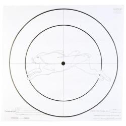 Lot de 100 cibles d'essai pour fusil 90x90cm Januel