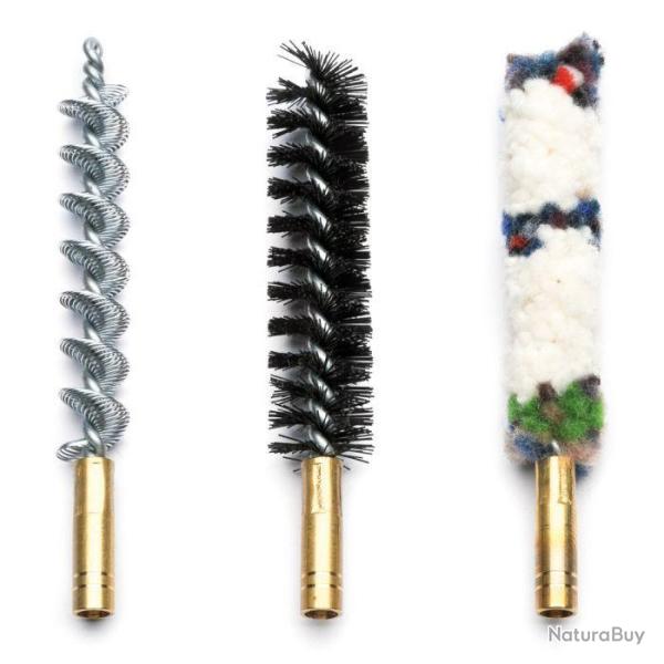 Pack 3 brosses pour nettoyage de carabine Januel - Cal. 12mm