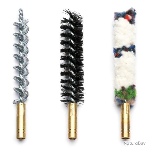 Pack 3 brosses pour nettoyage de carabine Januel - Cal. 9mm