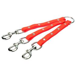 Tripleur pour chien Biothane orange Januel