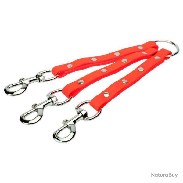 Tripleur pour chien Biothane orange Januel