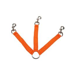 Tripleur pour chien nylon orange Januel