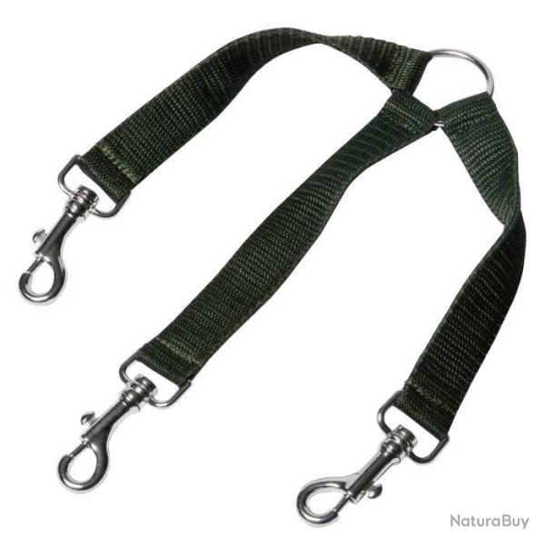 Tripleur pour chien nylon vert Januel