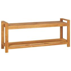 Banc de jardin banquette 120 cm bois de teck solide 02_0010918