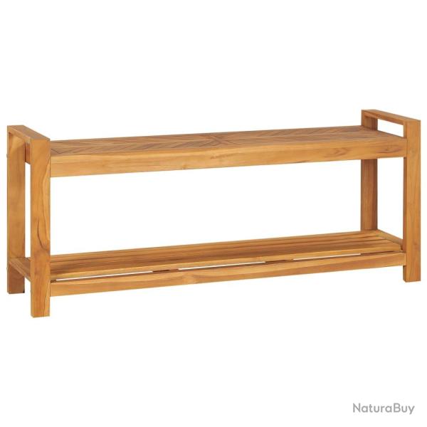 Banc de jardin banquette 120 cm bois de teck solide 02_0010918