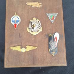 6 Insignes Parachutiste 1&deg; RPIMa 2&deg; REP Promo Gal Gilles 2&deg;Brigade Parachutiste