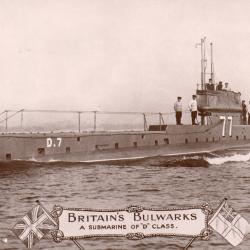 Carte postale sous-marin D7 de classe D -N&deg;8151